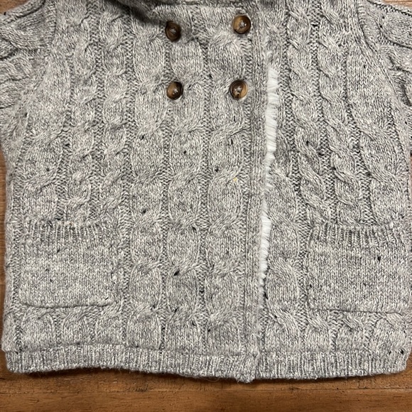 MANGO Baby knitted cardigan w/faux fur lining - Picture 4 of 6